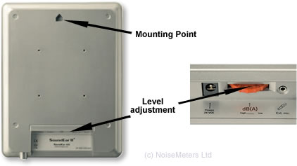 setting up the noise warning sign